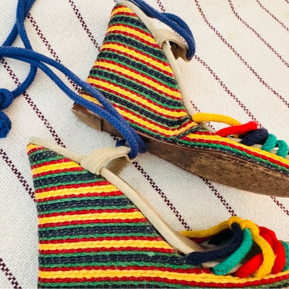 MARC JACOBS rainbow heeled espadrilles sandals - Picture 3 of 5